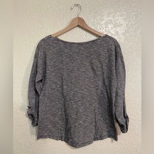 Ann Taylor LOFT, Striped boatneck 3/4 Sleeve Tunic, size L